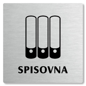 Spisovna, 80x80mm, stříbrná, Nevada